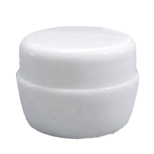 现货日式PP黑色避光美甲胶分装罐装3g5g10g15g白色膏霜瓶面膜面霜