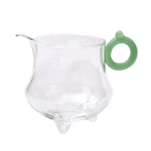 小号玻璃公道杯三足高档家用分茶器功夫茶具茶海茶盅中式会客茶杯