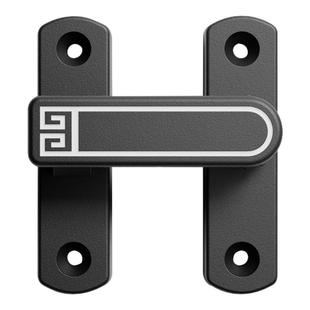 免打孔推拉门门锁门扣门栓90度直角通用移门谷仓门锁扣搭扣防盗扣