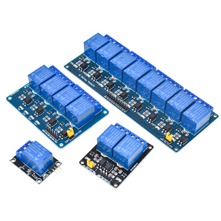 5V一路继电器模块 KY-019 1/2/4/8路光耦继电器模块 带光耦隔离