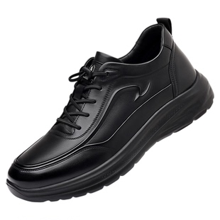 奥康 男鞋2025秋冬季头层牛皮男士休闲加绒轻便真皮透气运动板鞋H