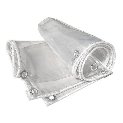 篷博加厚透明PVC阻燃防火雨布