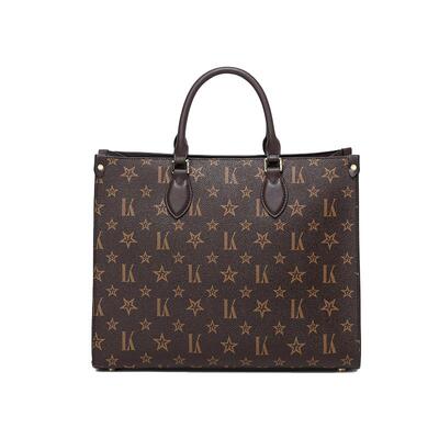 lk岚蔻通勤手提大包老花托特包