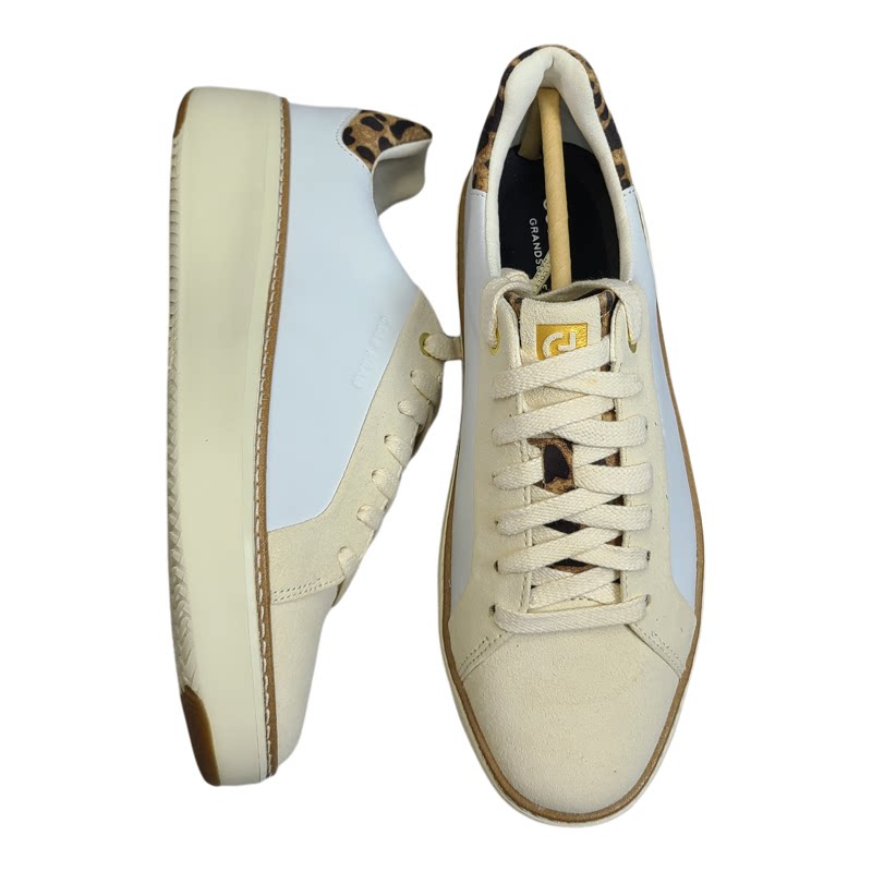 Cole Haan/歌涵 女士时尚潮流百搭舒适轻盈休闲豹纹拼接板鞋