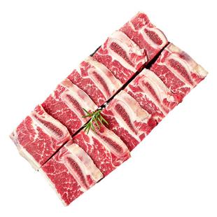 肴西来 黑椒牛仔骨厚切原味腌制牛肋条肋排小排牛肉半成品牛排