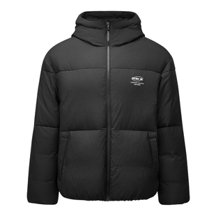 Skechers斯凯奇秋冬男女款连帽梭织短款羽绒服外套 P424U027/0018