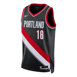 NBA耐克官方NBA开拓者杨瀚森男子速干背心球衣篮球服