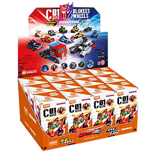 布鲁可积木车变形金刚c01擎天柱补天士盲盒拼装模型迷你汽车玩具