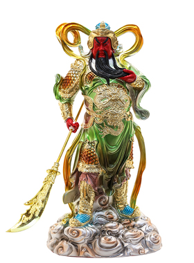 伽蓝韦陀武财神关公二爷供奉摆件