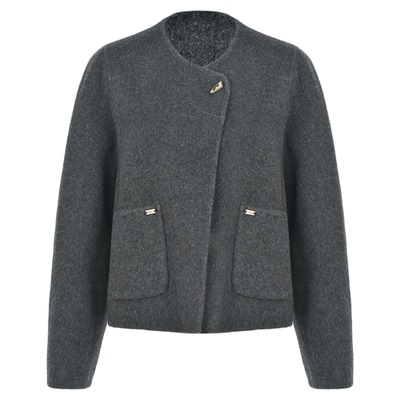 SeRinaBlue新款短款女羊毛双面呢