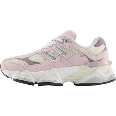 New Balance NB 9060 柔软舒适 低帮 儿童跑步鞋 粉色/白色