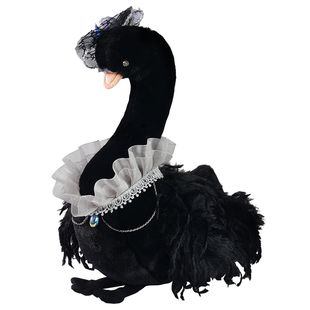 ABFUN玩偶娃娃Moonsilk天鹅毛绒玩具安抚公仔高级礼盒新年礼物