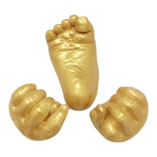 宝宝婴儿手脚膜模型纪念品克隆模型粉婴儿3D立体满月diy纪念礼物