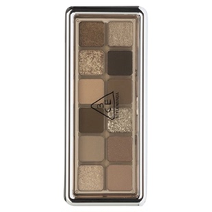 官方正品!3ce眼影12色杏粉盘水泥盘粉色眼妆淡妆烟熏妆通勤棕色