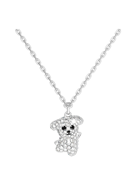 [原创设计]CR夏洛特 在逃小狗项链女小众锁骨链送女友生日礼物