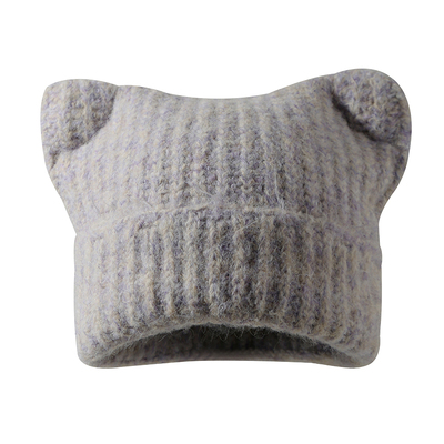 2025秋冬季猫耳朵角角帽保暖护耳