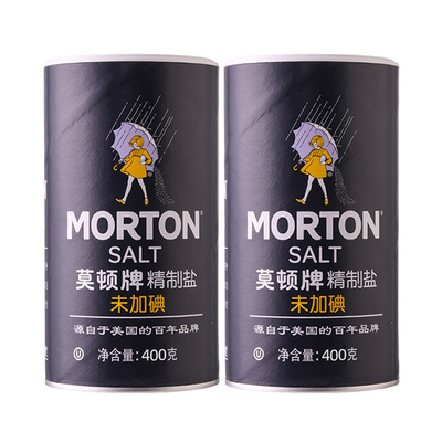 莫顿精致未加碘盐巴400g