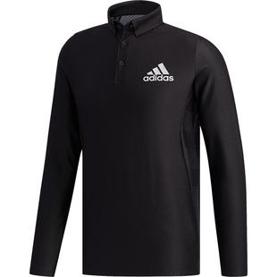 Adidas/阿迪达斯正品当季新款高尔夫服装男子长袖Polo衫 FJ3789