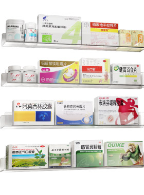 壁挂药品置物架免打孔收纳盒