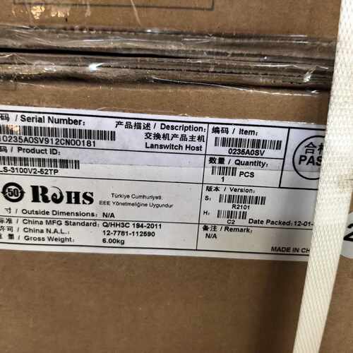 华三交换机，全新库存未封，原装，H3C LS-3100V—议价