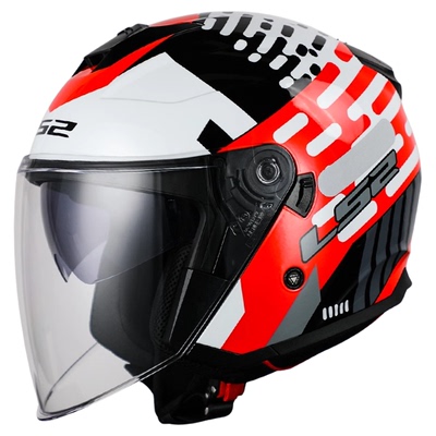 LS2【双12爆款】双镜片半盔OF626