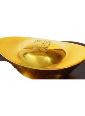 纯铜仿真实心大号财神风水元宝