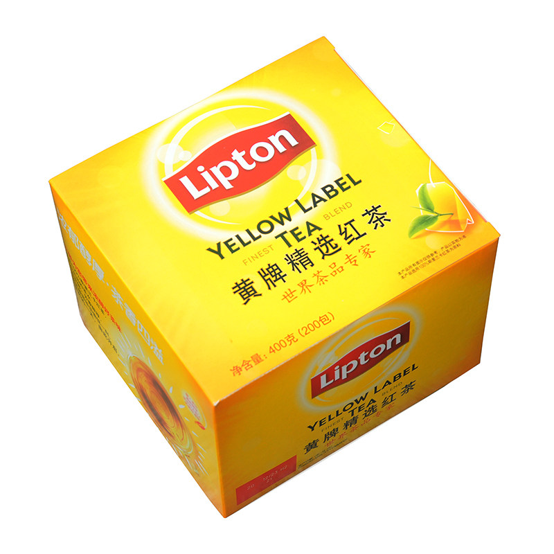 【荐S200】立顿红茶200袋立顿红茶400g克袋泡茶速溶红茶