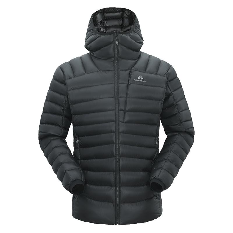 【雪狐pro鹅绒服】拓路者连帽防风技术排骨登山羽绒服男超轻保暖