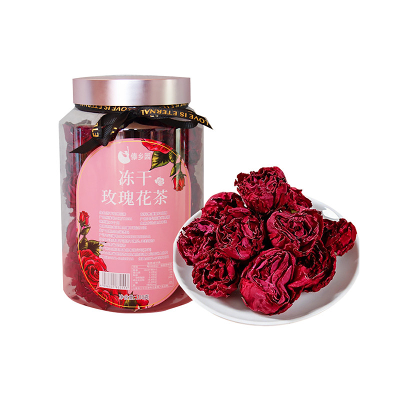 傣乡园冻干墨红玫瑰花茶100g