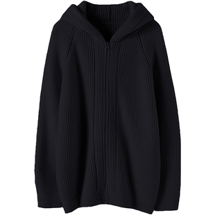 利落版型~重磅加厚！山羊绒衫女连帽卫衣拉链开衫纯羊绒毛衣外套