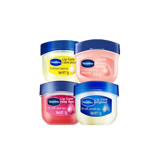Vaseline凡士林修护保湿双唇减缓干裂润唇膏唇膜焦糖玫瑰花蕾晶冻