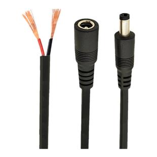 DC线5525母头线DC5.5*2.5公头圆插头连接线12V24V纯铜电源线120W