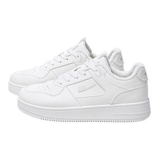 回力男鞋白色加绒保暖板鞋男款2025秋冬新款厚底增高休闲小白鞋子