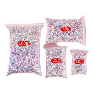 彩色玛卡龙色气球流星球泡沫颗粒小球材料手工粒子波波球填充物