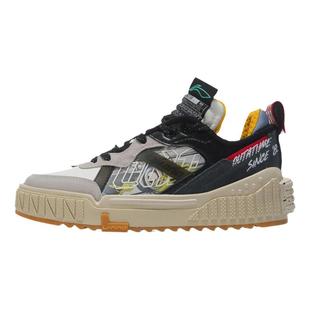 中国李宁新款回到未来001 unblock男女系带低帮经典休闲鞋AGCR369