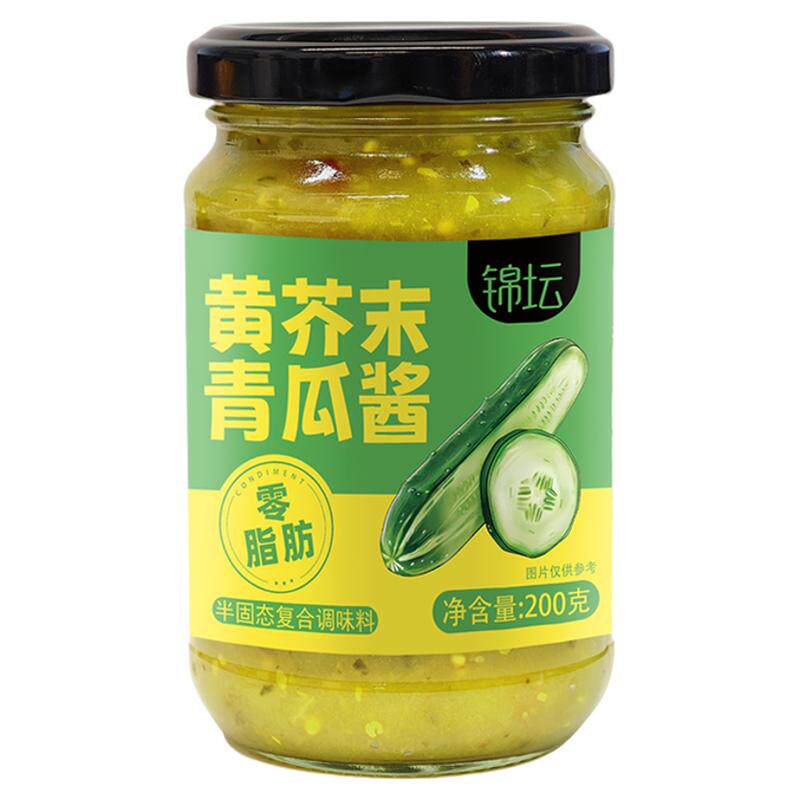 黄芥末酸青瓜酱0低脂轻食酱料