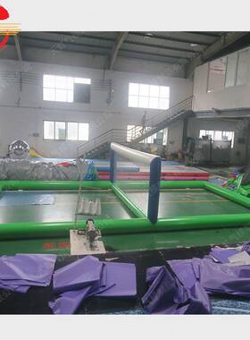 水上闭气排球场 足球场 水上娱乐设备 水上游乐设备订做