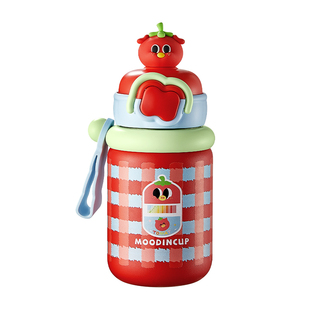 物生物保温杯女生2025新款水杯儿童学生上学专用吸管杯子生日送礼