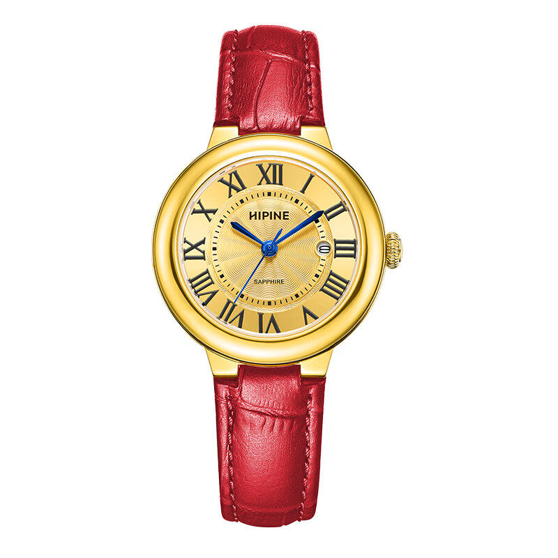 HIPINE/西普尼金表999足金轻奢气球款时尚石英表金表女士生日礼物