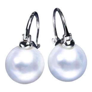 大证GUIID维纳斯澳白珍珠耳环冷光耳扣天然海水珍珠18K金耳坠董卿