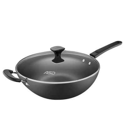 爱仕达锈不了铁锅平底锅炒菜锅
