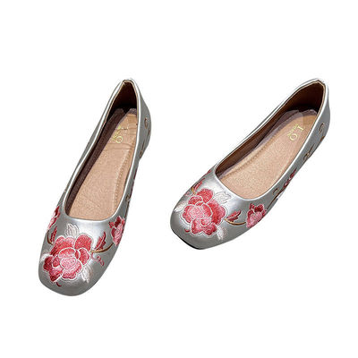 国风复古平底单鞋女百搭