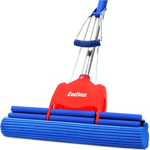 伊司达海绵拖把家用一拖净干湿两用2025新款吸水胶棉大海绵头拖布