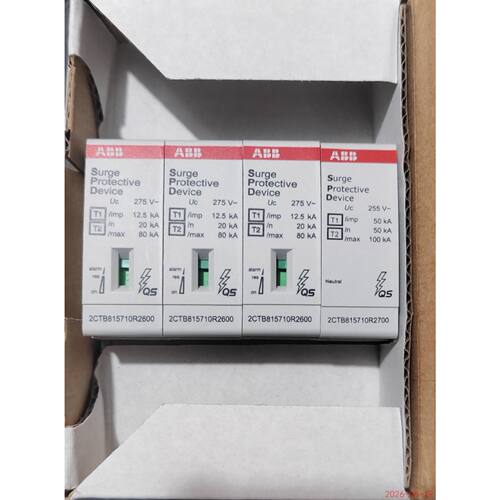 在线议价全新 ABB 电涌保护器 OVR T1-T2 12.5-275s P QS
