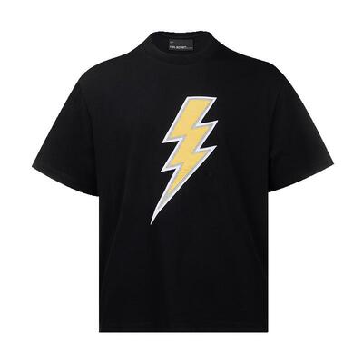NeilBarrett闪电图案全棉T恤男