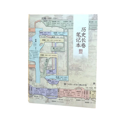 步印历史长卷笔记本记录千年历史