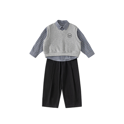 INSbobo儿童套装休闲三件套