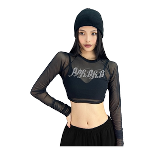 ROKBBK-K/布韩街舞潮牌hiphop个性爵士舞上衣女性感辣妹时尚长袖