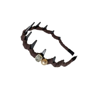 高颅顶波浪发箍女2025新款防滑带齿发卡日常外戴压发发捆头箍头饰