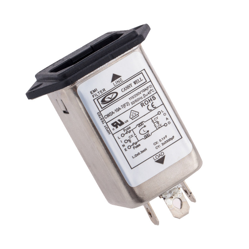 CW1C台湾CANNYWELL插座电源滤波器CW1D 1 3 6A 10A抗干扰交流220V